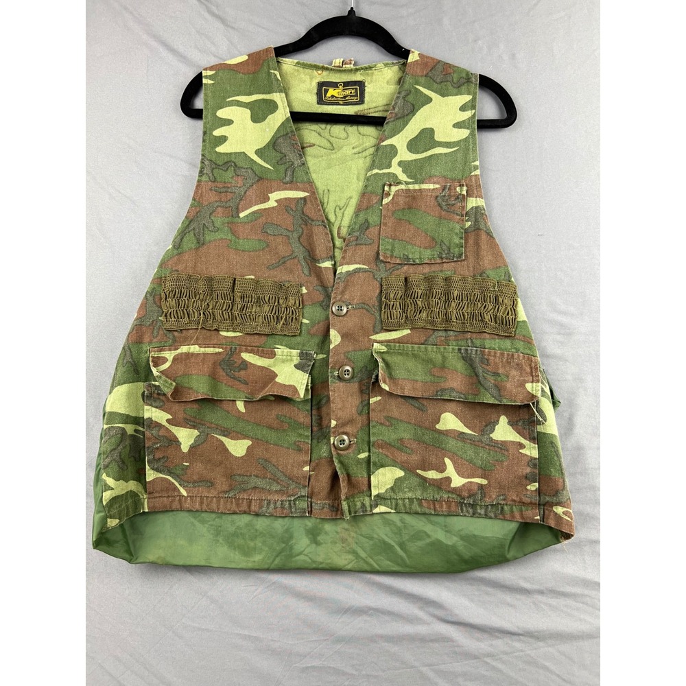 Kmart Hunting Vest Mens Large Camouflage Utility Game Bag Shell Loops Fair